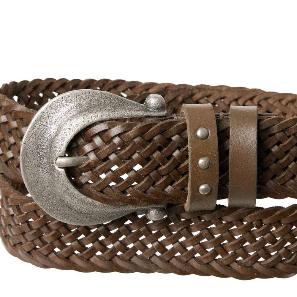 NEW Free People Brix Belt  genuine leather in Tapenade 259 3S2